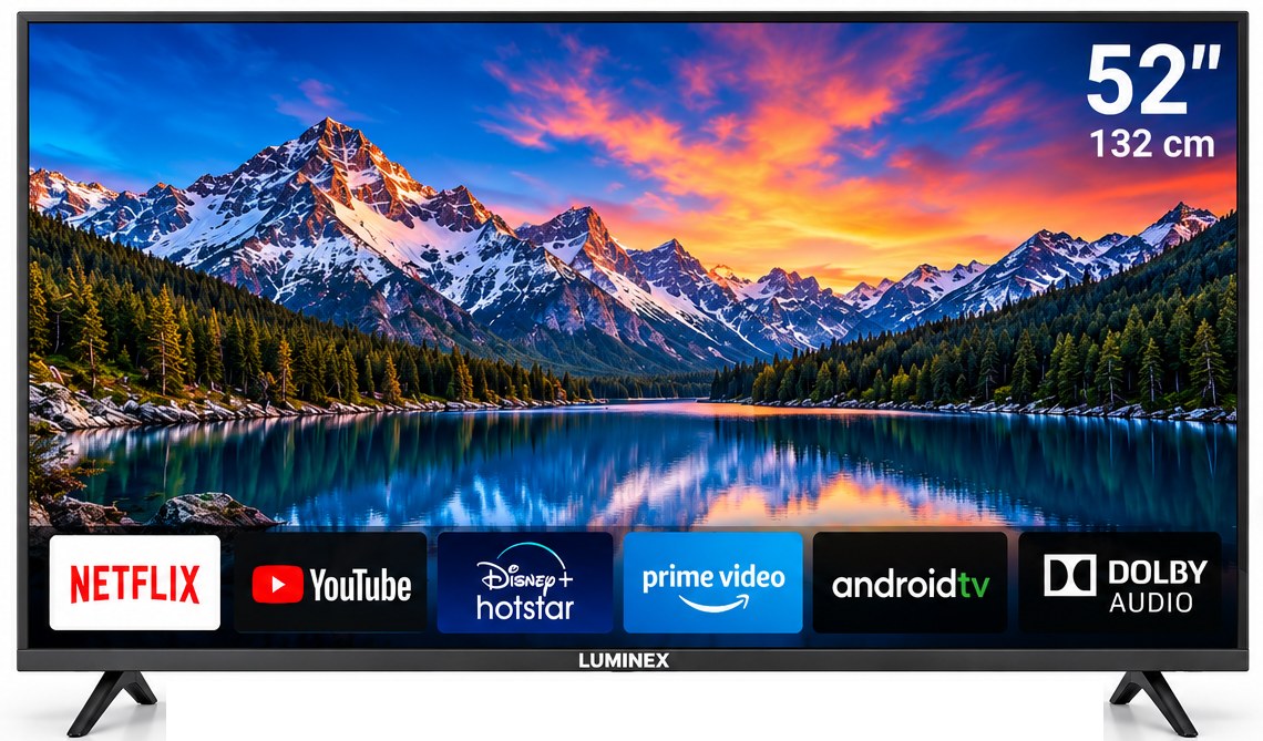 Luminex 52 inch Smart LED TV front view