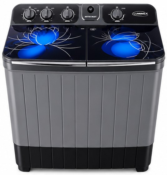 Luminex 9.5 kg Twin Tub front view